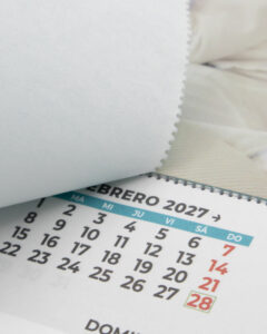 Calendario con faldilla — vista 3